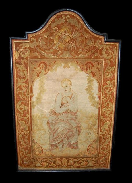 Framed French Needlepoint Tapestry
