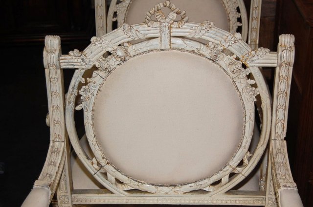 Painted French Louis XVI Chairs