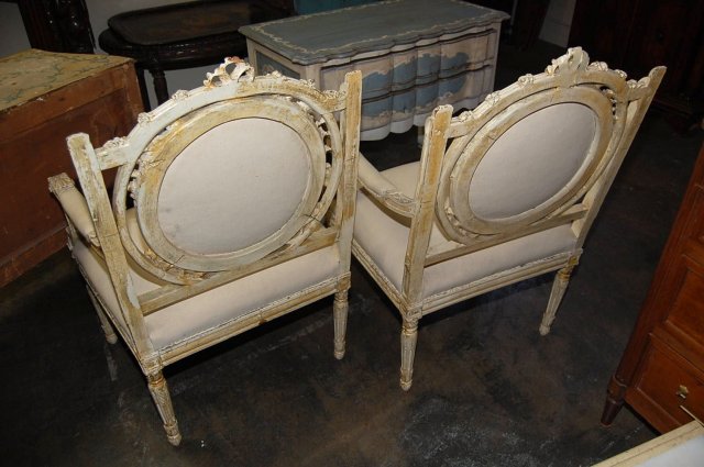 Painted French Louis XVI Chairs