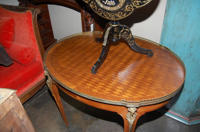 French Parquetry Center Table