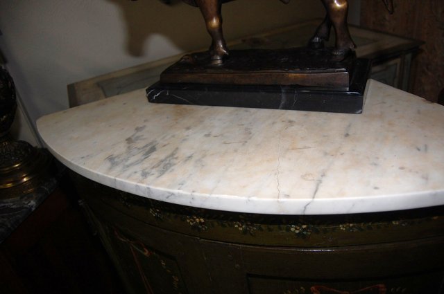 Decorative Painted Corner Cabinet