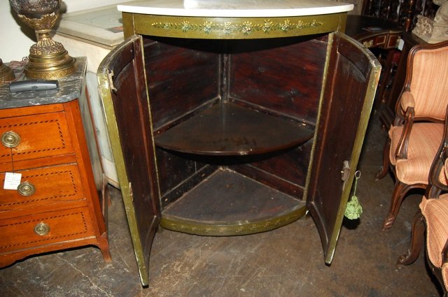 Decorative Painted Corner Cabinet