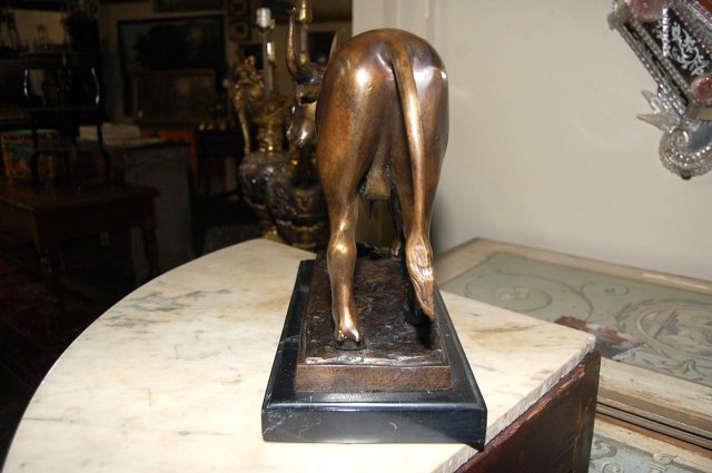 Bronze Longhorn Statuette