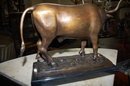 Bronze Longhorn Statuette