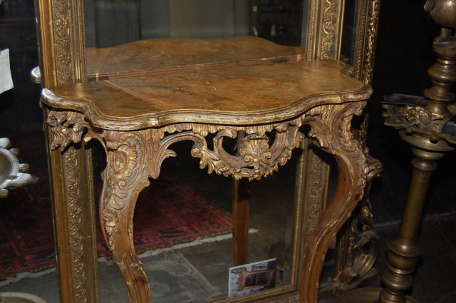 Petite French Parcel-Gilt Console