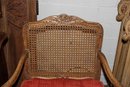 Pair French Caned Armchairs