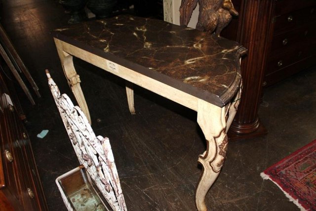 French Style Painted Console