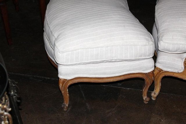 French Armchair & Ottoman