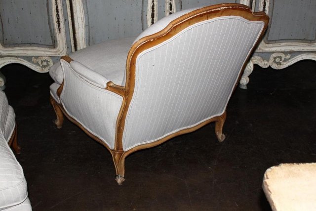 French Armchair & Ottoman