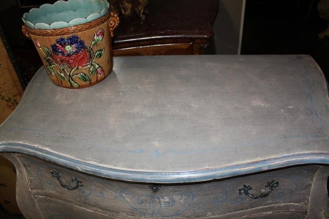 Painted French Commode Bureau