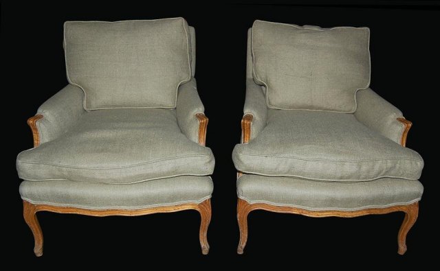 Pair French Armchairs