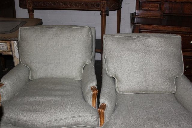 Pair French Armchairs