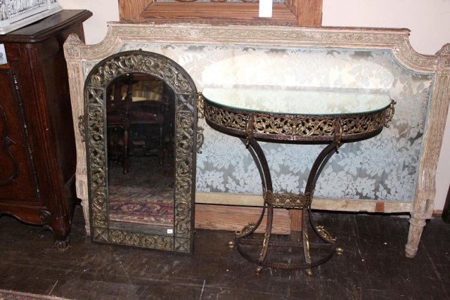 Oscar Bach Art Deco Mirror & Console