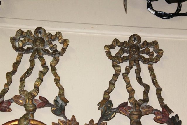 Ornate French Tole Sconce