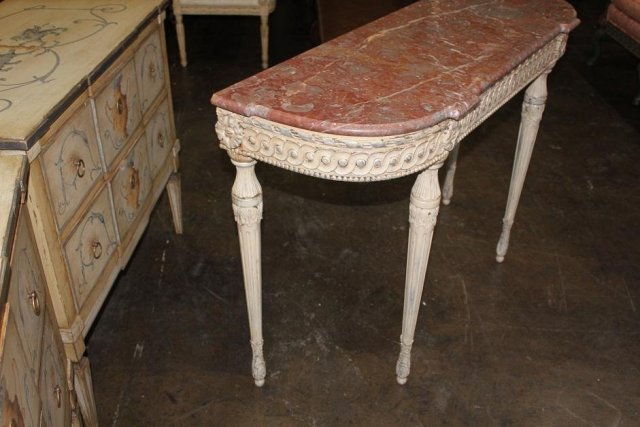 French Painted Louis XVI Console