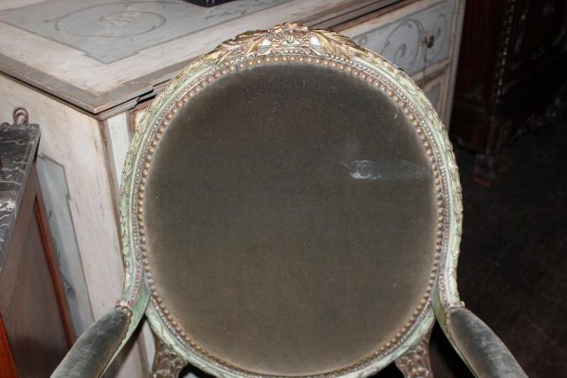 French Painted Fauteuil