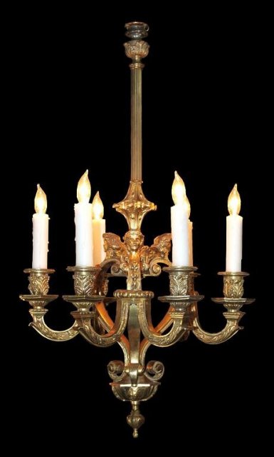 Petite Bronze Chandelier