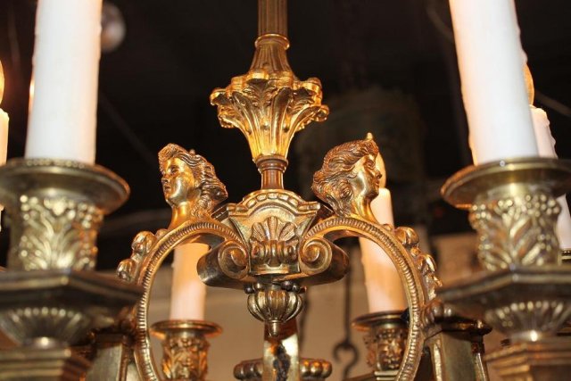 Petite Bronze Chandelier