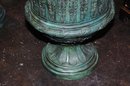 Pair Bronze Urns