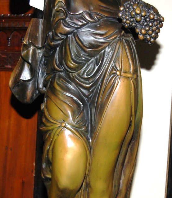 Solid Bronze Lady Statue