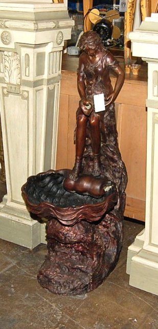 Solid Bronze Lady Fountain