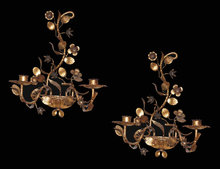 French Metal & Tole Sconce