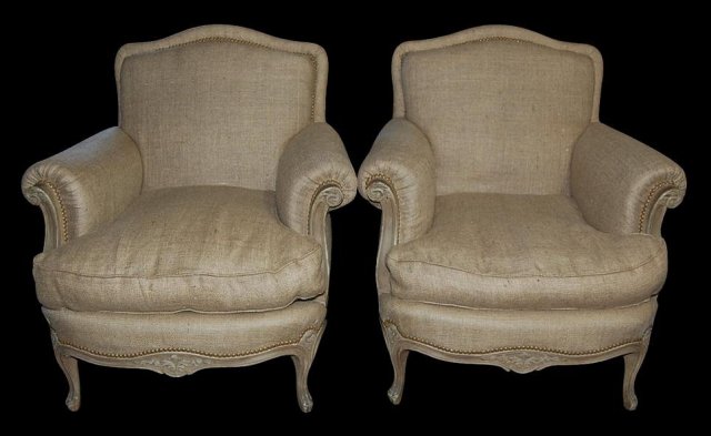 Pair French Bergeres