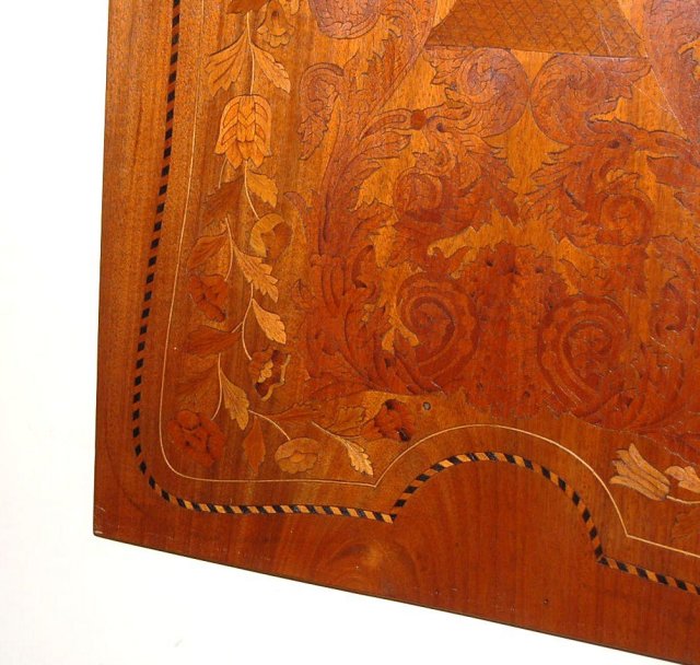 Pair Walnut Inlaid Panels