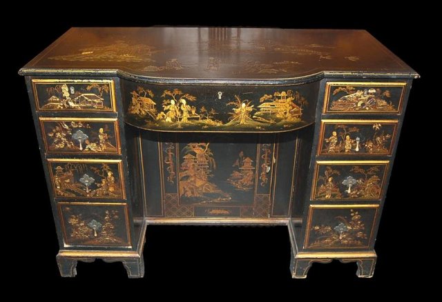 English Chinoiserie Desk