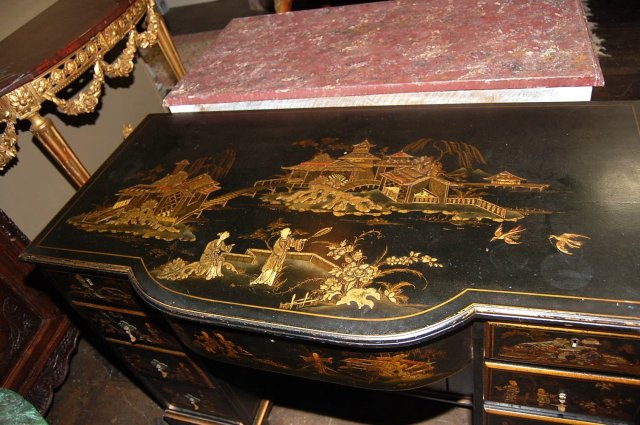 English Chinoiserie Desk