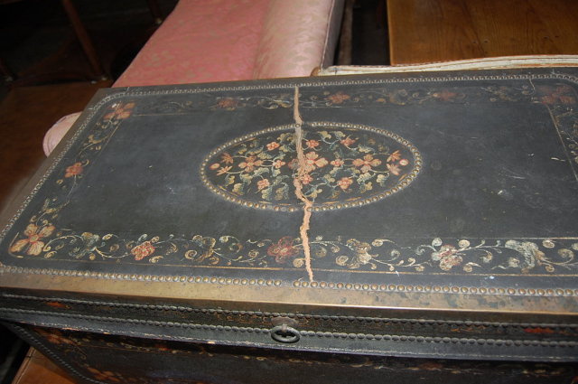 Decorative Continental Painted Trunk