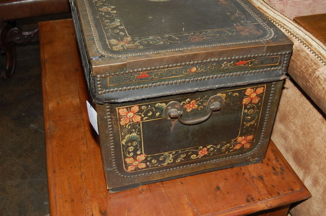 Decorative Continental Painted Trunk