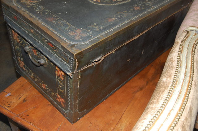 Decorative Continental Painted Trunk