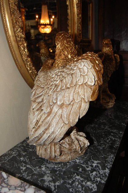 Pair of Continental Stone Eagles