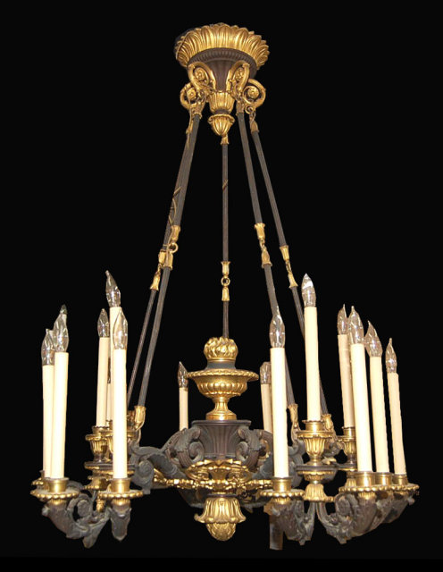 Empire 15 Light Bronze Chandelier
