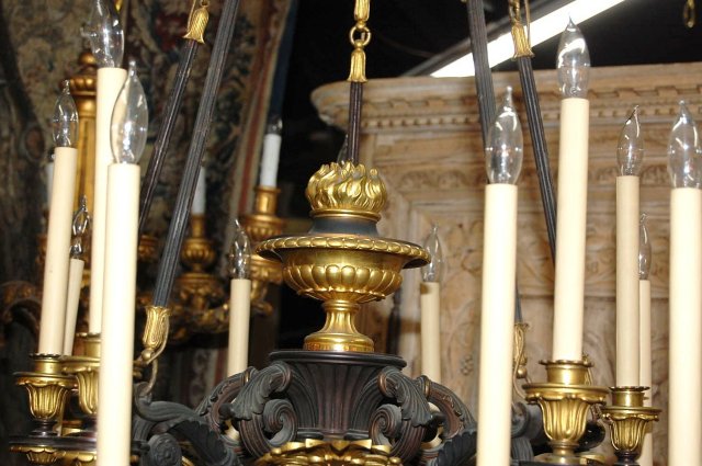 Empire 15 Light Bronze Chandelier