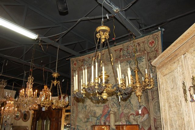 Empire 15 Light Bronze Chandelier