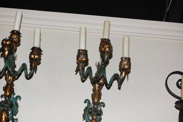 French Iron & Metal Sconce