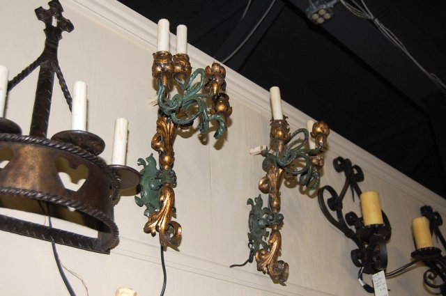 French Iron & Metal Sconce
