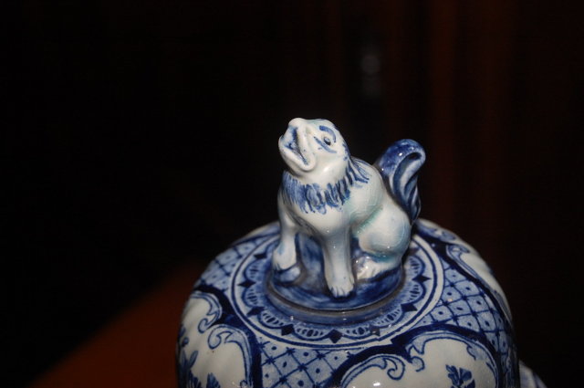 Set of 5 Blue Delfts Ginger Jars