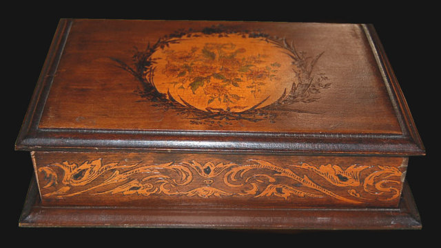 Continental Antique Cigar Box
