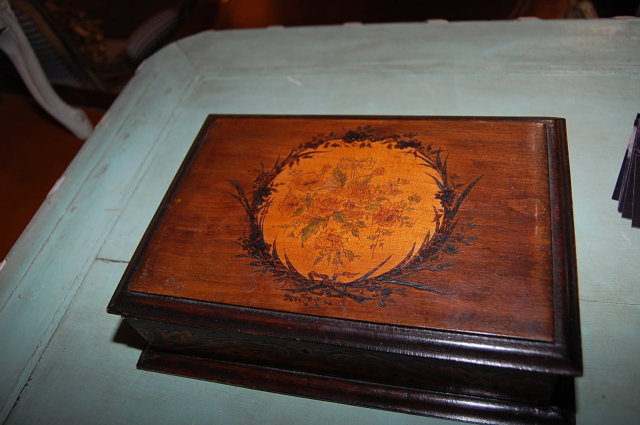 Continental Antique Cigar Box