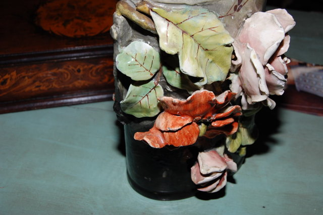 French Barbotine Vase