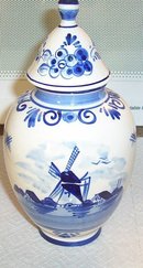 Vintage Delft Ginger Jar
