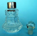 CUT GLASS PERFUME STERLING ENGLISH HALLMARKED