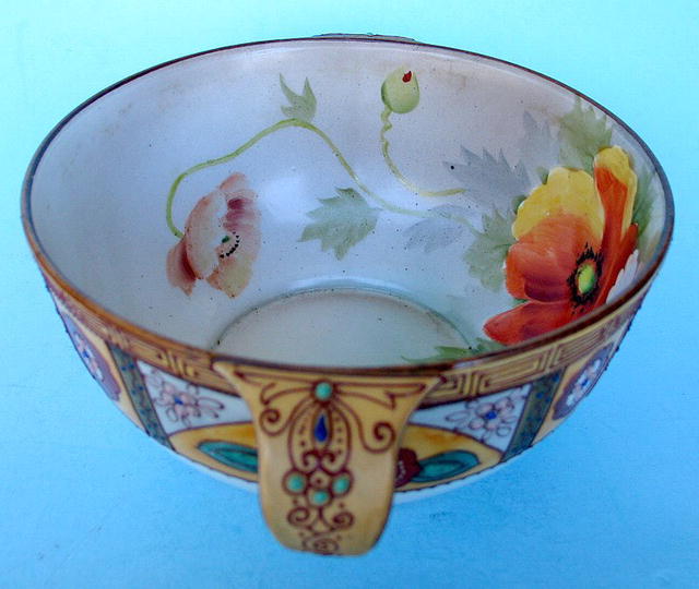VERY NICE NIPPON JAPAN NORITAKE MORIAGE BOWL FLORAL
