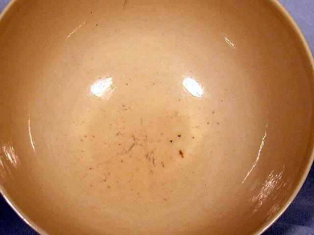 PAIR OF IMPERIAL KANG HSI YELLOW BOWLS MARK & PERIOD