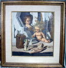 BOB BYERLEY ORIGINAL OIL PAINTING 70s VALLEY OF DOLLS