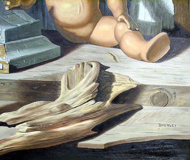 BOB BYERLEY ORIGINAL OIL PAINTING 70s VALLEY OF DOLLS