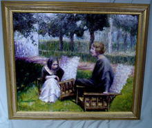 STUNNING RIK WOUTERS OIL PAINTING IMPRESSIONIST LISTED